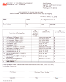 Form Fr-463 - Cigarette Floor Tax Return - District Of Columbia Office Of Tax & Revenue - 2008