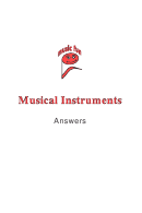 Musical Instruments Works Heet With Answers