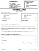 Form 533b - Registration Of A Foreign Limited Liability Company - Ohio Secretary Of State