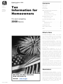 Publication 530 - Tax Information For Homeowners - 2008