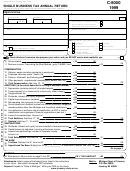 Form C-8000 - Single Business Tax Annual Return - 1999 Printable pdf