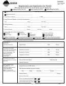 Form Genreg - Registration And Application For Permit - Montana Dept.of Revenue