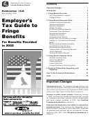 Publication 15 B - Employer's Tax Guide To Fringe Benefits - 2002