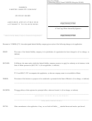 Form Mllc-12a - Amended Application For Authority To Do Business - Maine Foreign Limited Liability Company
