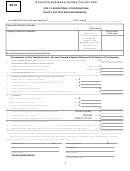 Business Income Tax Return - City Of Wooster, Ohio- 2012