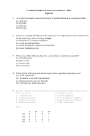 Combined Medical Services Examination Printable pdf