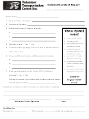 Incident/accident Report - Within 24 Hours