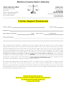 Victim Impact Statement - Mchenry County State's Attorney
