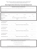West Virginia State University - Transcript Release Form