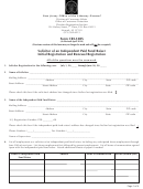 Form Cri-500s - Solicitor Of An Independent Paid Fund Raiser - Initial Registration And Renewal Registration