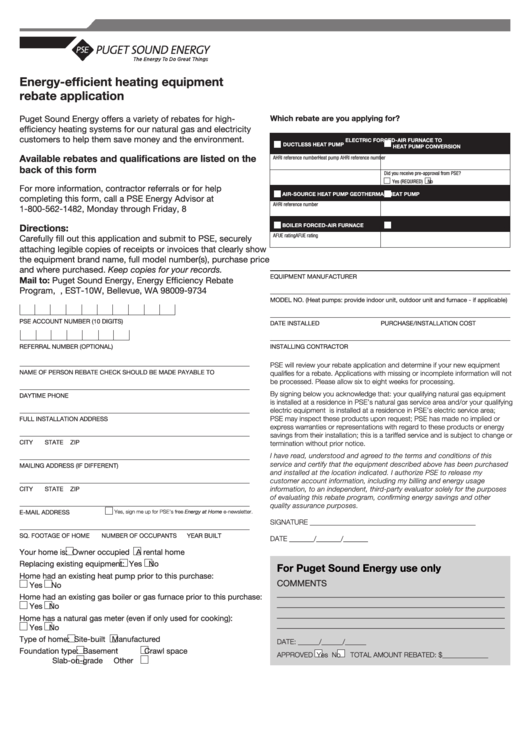 Top Pse Rebate Form Templates Free To Download In PDF Format