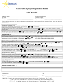 Notice Of Employee Separation Form Discharge