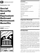 Publication 915 - Social Security And Equivalent Railroad Retirement Benefits - Internal Revenue Service - 2001