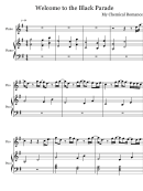 'welcome To The Black Parade' By My Chemical Romance Piano Sheet Music