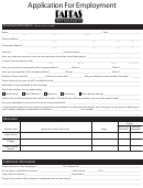 Application For Employment - Restaurant New Hire Form