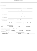 Adult Medical-Dental History Printable pdf
