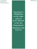 Publication 774 - Purchaser's Obligations To Pay Sales And Use Taxes Directly To The Tax Department Questions And Answers - Nys Department Of Taxation And Finance