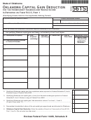Form 561s - Oklahoma Capital Gain Deduction For The Nonresident Shareholder - 2008