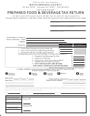 Prepared Food & Beverage Tax Return - Mecklenburg County Office Of The Tax Collector