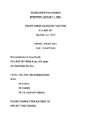 Instructions For Sales And Use Tax Report - Grant Parish, Louisiana Sales Tax Office