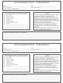 Job Completion Form - It Department