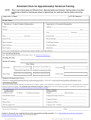 Enrolment Form For Apprenticeship Technical Training - Technical Training Enrolment Form - Alberta, Canada