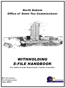 Instructions For North Dakota Withholding E-file Handbook For Ach Credit - 2001