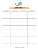 Students' Assignment Log