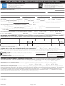 Fillable Gevbt (Usda) Group Term Life Insurance Application Form Printable pdf
