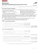Form C-8000c - Michigan Sbt Credit For Small Businesses And Contribution Credits - 2004
