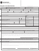 Form Mv-140 - Request For Registration - Pennsylvania Department Of Transportation