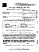 New Business License Application Form