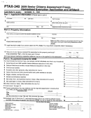 Form Ptax-340 - Senior Citizens Assessment Freeze Homestead Exemption Application And Affidavit - 2009