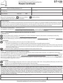 Form St-120 - Resale Certificate - New York State Department Of Taxation And Finance