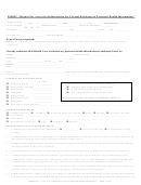 Request For Access To/authorization For Use And Disclosure Of Protected Health Information