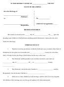In The District Court State Of Oklahoma Printable pdf
