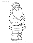Santa Claus Coloring Sheet