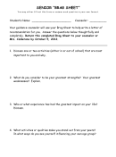 Senior Brag Sheet Printable pdf