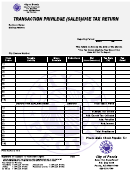 Transaction Privilege (sales)/use Tax Return Form - City Of Peoria Sales Tax Department