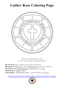 Luther Rose Coloring Sheet
