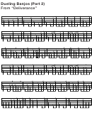 Dueling Banjos From "Deliverance" Sheet Music Printable pdf
