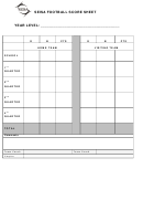 Seisa Football Score Sheet