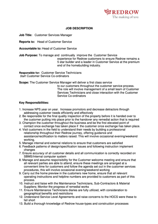 customer-services-manager-job-description-printable-pdf-download