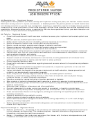 Registered Nurse Job Description Printable pdf