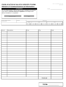Publication Sales Order Form