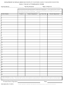 Daily Child Attendance Form