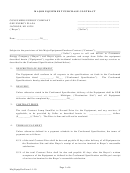 Major Equipment Purchase Contract Template