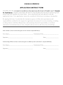 Literature & Medicine Application Contract Form