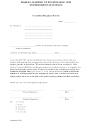 Marine Academy Of Technology And Environmental Science Vacation Request Form