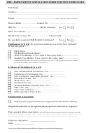 Pre - Employment Application Form For New Employees